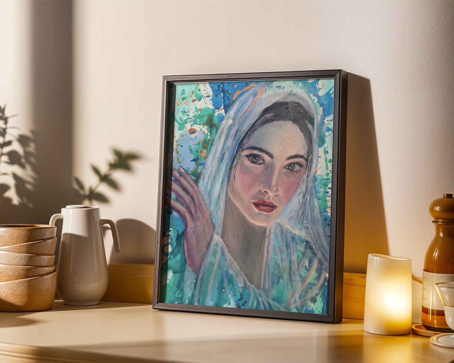 Himena - Gentle Awakening Art - Original Mixed Media Painting