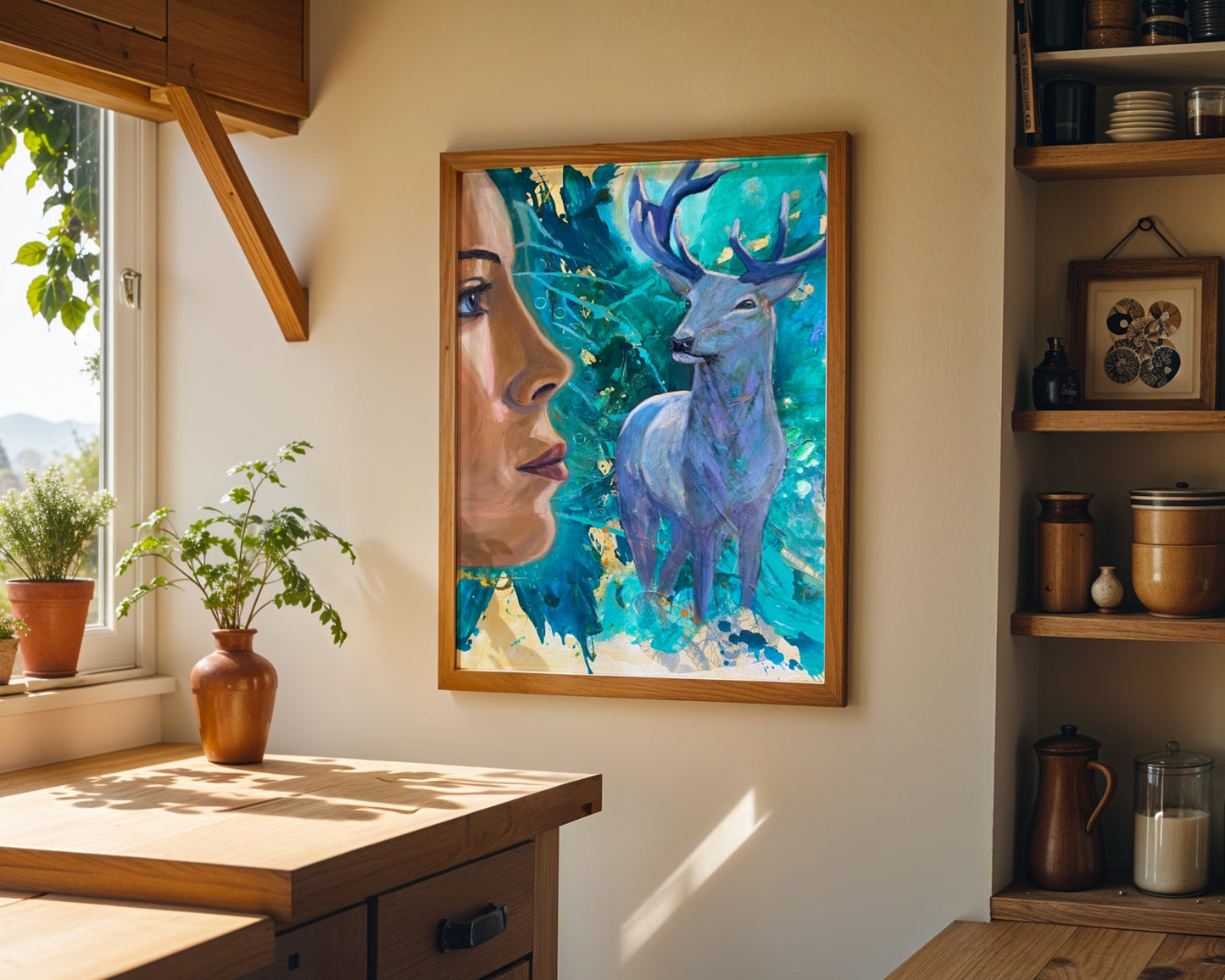 Guardian of the Earth - Deer Spirit Art - Fine Art Print