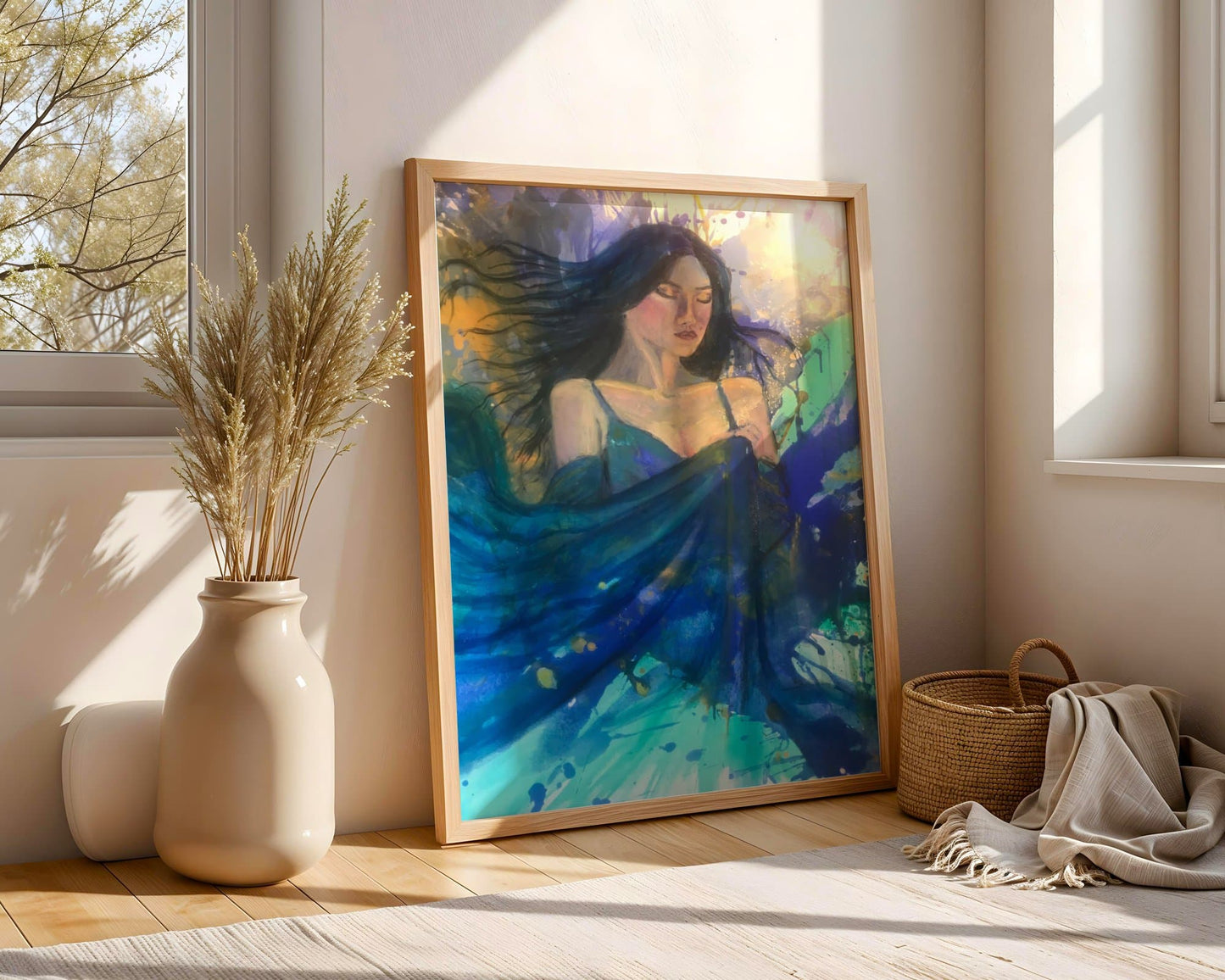 Estonia – The Dancer - Feminine Freedom Art - Original Mixed Media Painting