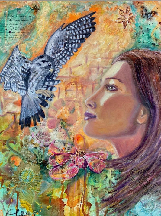 Find your Inner Strength - Original Mixed Media Painting