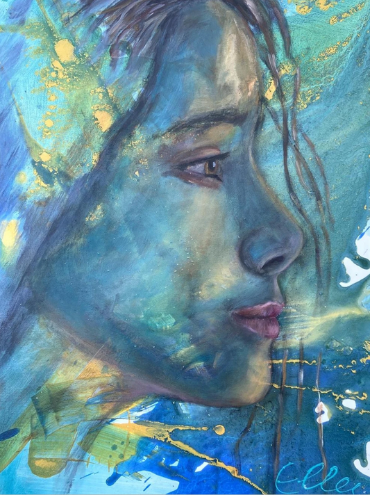 Amalia – The Star Seed - Original Mixed Media Painting