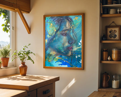 Amalia – The Star Seed - Original Mixed Media Painting