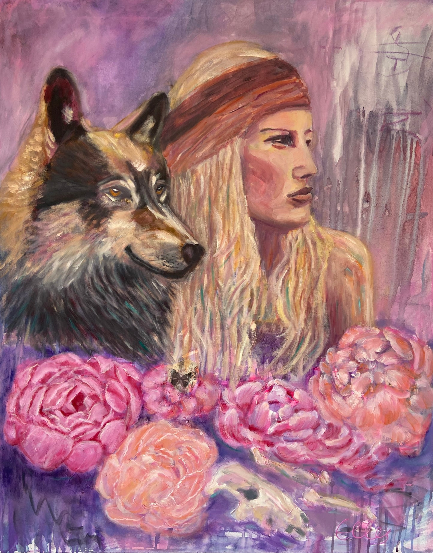 La Loba – Awakening the Wild Feminine Spirit - Original Mixed Media Painting