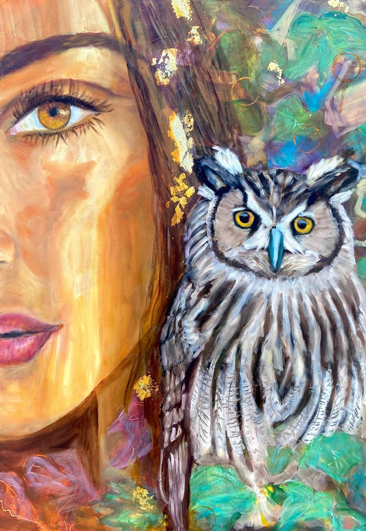 Guardian of the Inner Vision – Original Mixed Media Painting