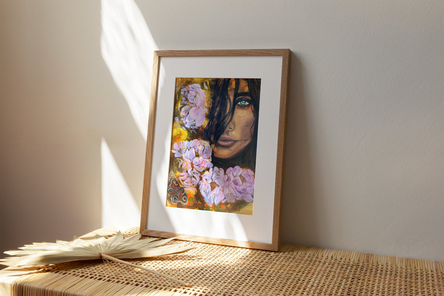 Honor Yourself with Flowers - Butterfly Art - Fine Art Print