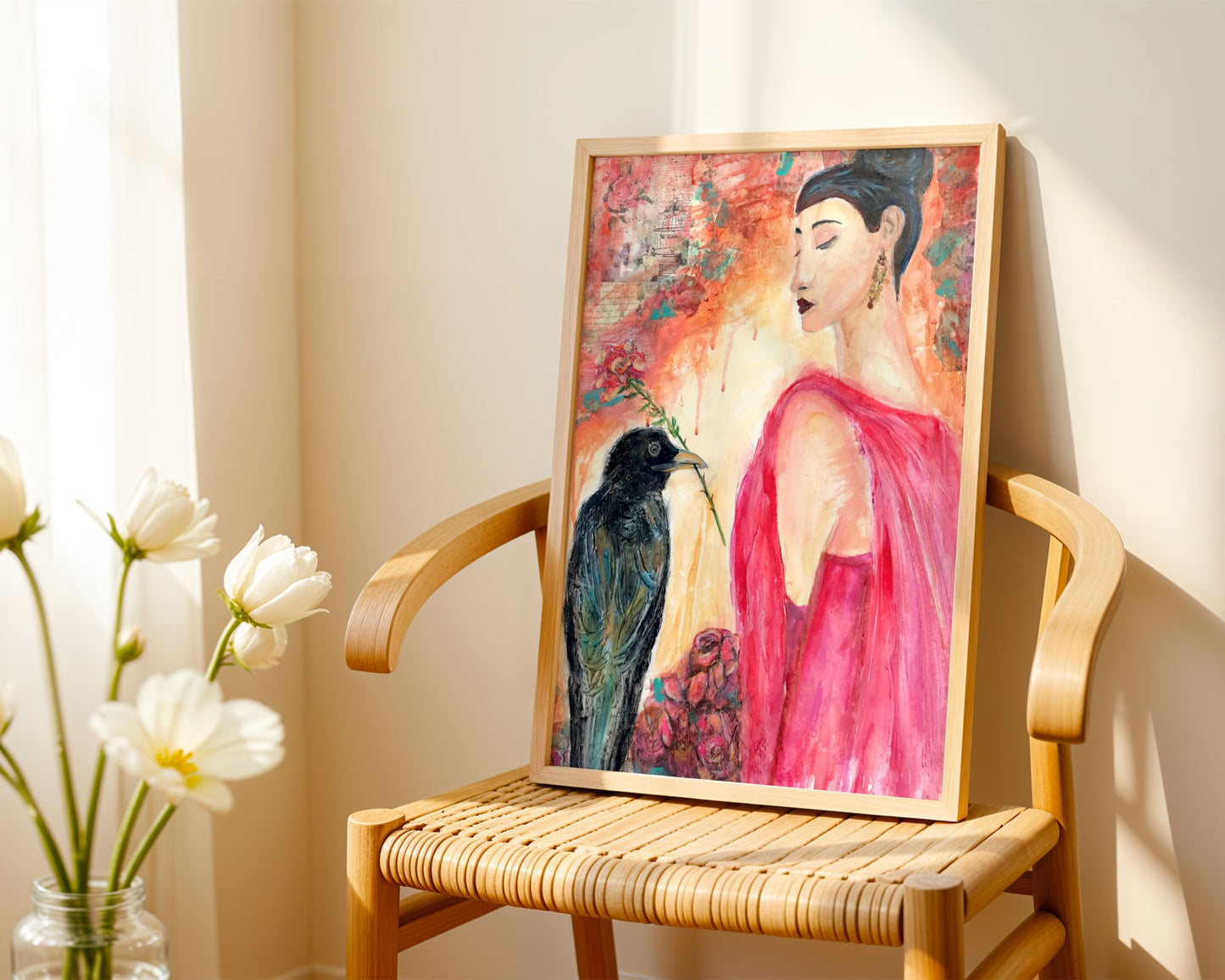 Unnoticed Love - Raven & Rose Art - Fine Art Print
