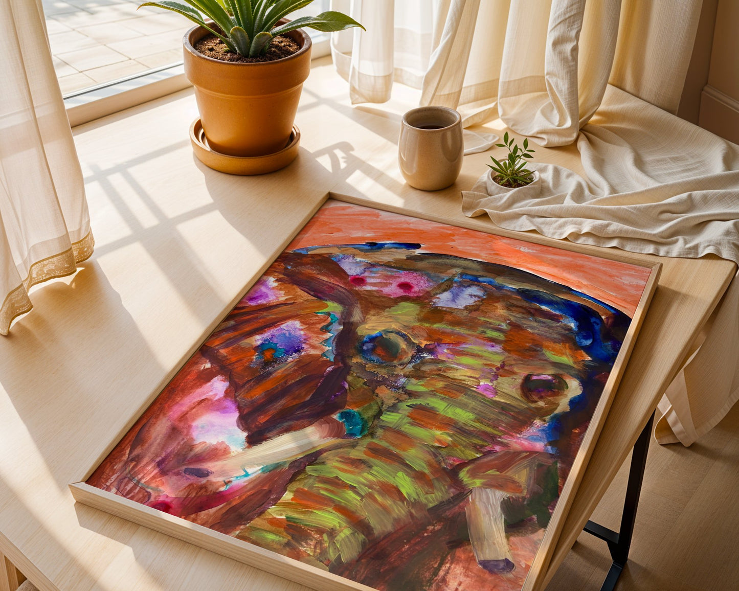 Elefanti – Be Carried on Your Path - Elephant Spirit Art - Fine Art Print