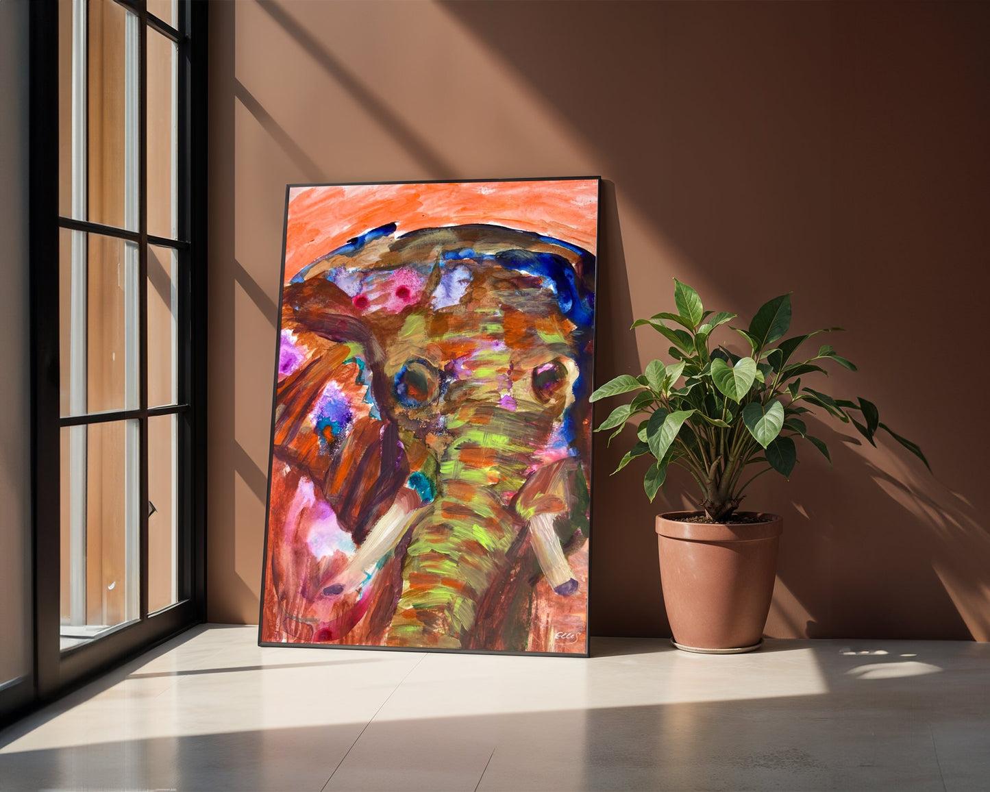 Elefanti – Be Carried on Your Path - Elephant Spirit Art - Fine Art Print