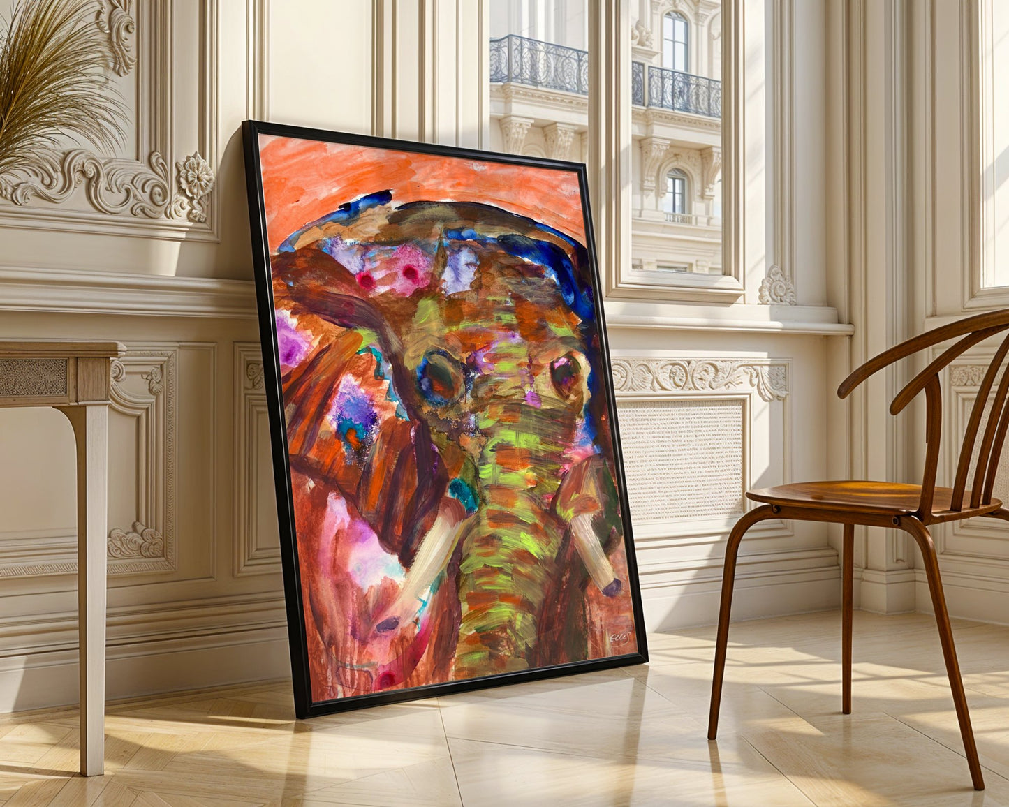 Elefanti – Be Carried on Your Path - Elephant Spirit Art - Original Mixed Media Painting