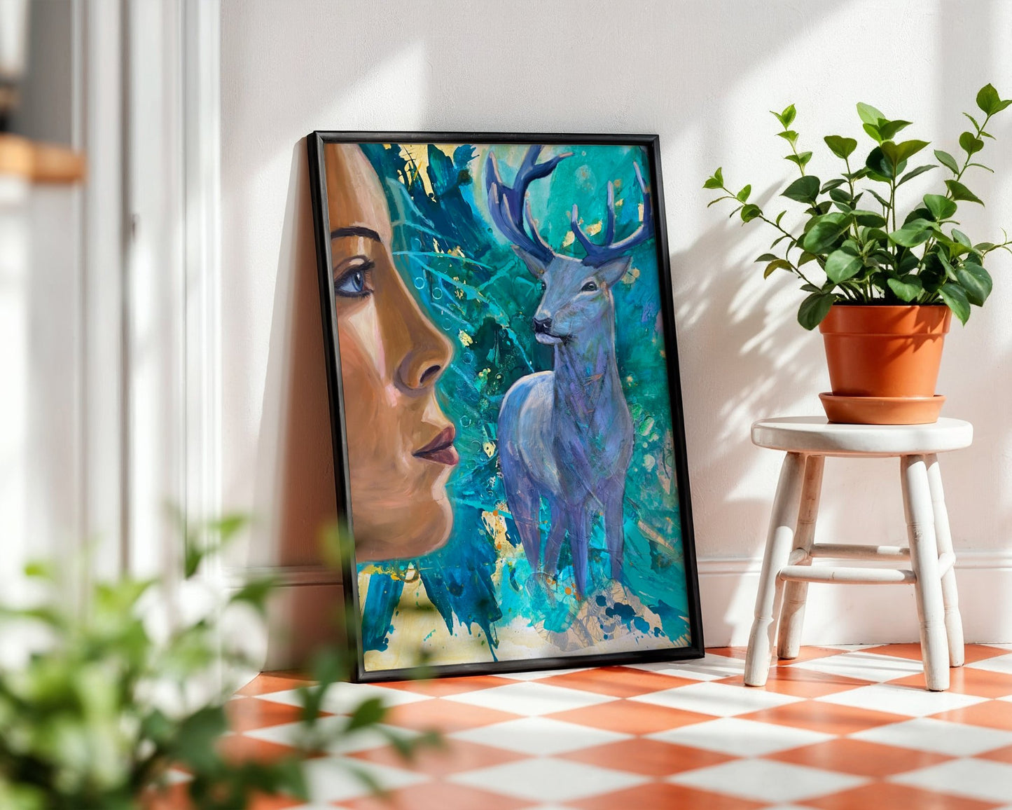 Guardian of the Earth - Deer Spirit Art - Fine Art Print